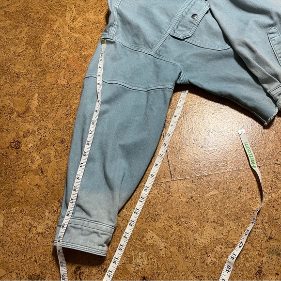 Missguided Boxy Oversized Light Wash Raw Edge Hem Trucker Jean Jacket Sz 12 - Picture 13 of 13